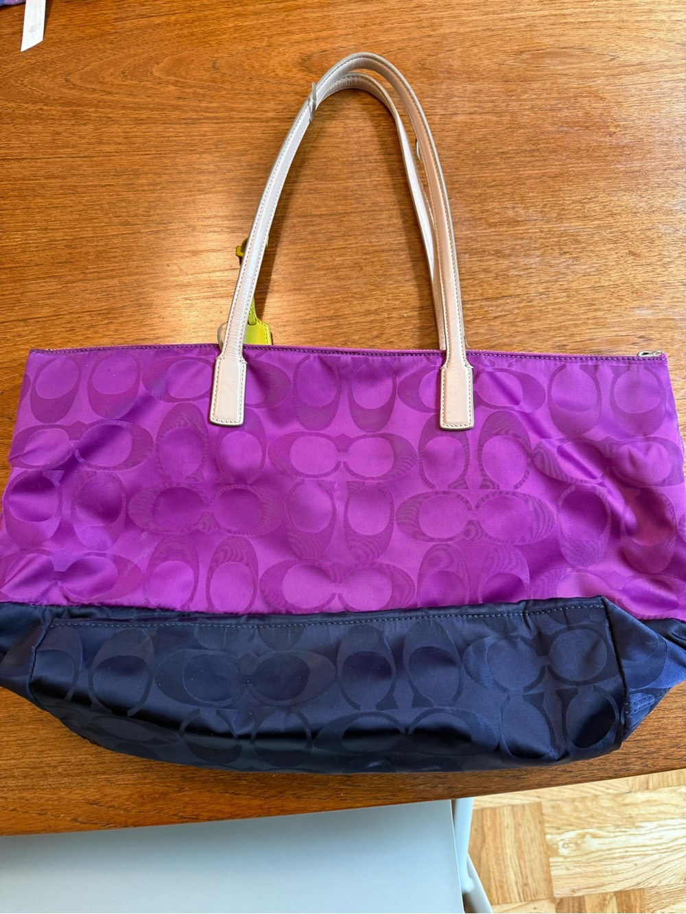 Coach Weekend Signature Colorblock Tote - Picture 3 of 9